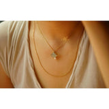 Chalcedony Scalloped Pendant: Natural Ice, Fresh & Charming Silver Jewelry