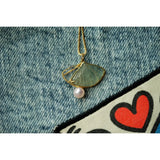 Chalcedony Scalloped Pendant: Natural Ice, Fresh & Charming Silver Jewelry
