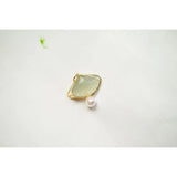 Chalcedony Scalloped Pendant: Natural Ice, Fresh & Charming Silver Jewelry