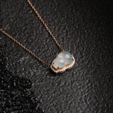 Ice Flower Chalcedony Diamond Gourd Pendant Necklace Retro Charm Female Jewelry