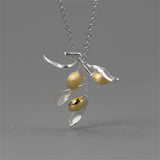Olive Branch Necklace Love Pendant Winter Sweater Chain
