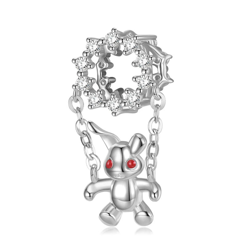 Rabbit Beads Silver Bracelet Accessories
