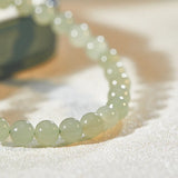 Natural Hetian Jade Bracelet for Women High-End Beaded Bangles