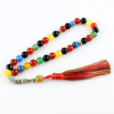Stone Beads Islamic Muslim Worship Bracelet Jewelry Tasbih Misbaha Teesbih