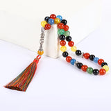 Stone Beads Islamic Muslim Worship Bracelet Jewelry Tasbih Misbaha Teesbih