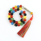 Stone Beads Islamic Muslim Worship Bracelet Jewelry Tasbih Misbaha Teesbih