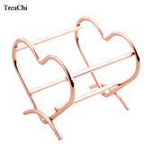 Metal Heart-shaped Rose Powder Puff Shelf Beauty Air Cushion Storage Shelf