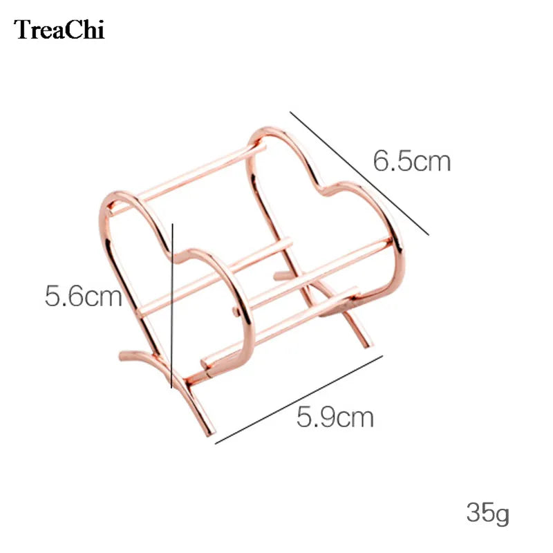 Metal Heart-shaped Rose Powder Puff Shelf Beauty Air Cushion Storage Shelf