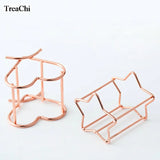 Metal Heart-shaped Rose Powder Puff Shelf Beauty Air Cushion Storage Shelf