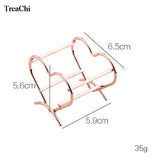 Metal Heart-shaped Rose Powder Puff Shelf Beauty Air Cushion Storage Shelf