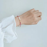 Hand-Woven Agate Pearl Star Bracelet - Retro Decoration