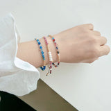 Hand-Woven Agate Pearl Star Bracelet - Retro Decoration