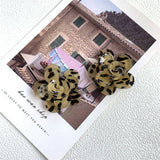 20pcs 31mm Polka Dots Style Acrylic Resin Flowers Leopard Jewelry Floral Patch