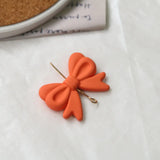Rubber Acrylic Tie Bow Shape Beads for Girls Necklace Bracelet Making