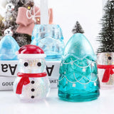 Christmas Silicone Molds Epoxy Resin Snowman Casting Mould Xmas Tree
