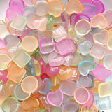 100pcs Colorful Luminous Resin Cabochons Jewelry 20mm