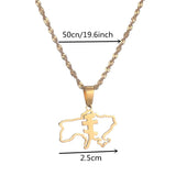 Orthodox Christianity Church Cross Pendant Necklace with Ukraine Map
