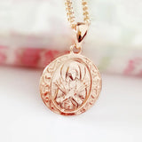 Orthodox Pendants Round 585 Pendant Necklace Women Jewelry