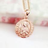 Orthodox Pendants Round 585 Pendant Necklace Women Jewelry