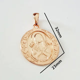 Orthodox Pendants Round 585 Pendant Necklace Women Jewelry