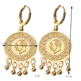 Ottoman Bracelet and Earring Set for Women Middle East Bridal Plated Jewelry Set