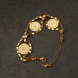 Ottoman Bracelet and Earring Set for Women Middle East Bridal Plated Jewelry Set