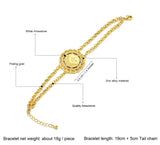 Ottoman Jewelry Bracelet Ladies Plating Chain Bangles for Women