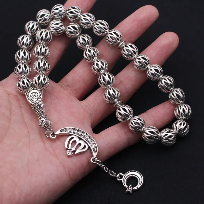 Ottoman Islamic Prayer 33 Beads Tasbih Bracelet Muslim Allah Rosary