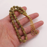 Ottoman Islamic Prayer Beads Bracelet Crescent Moon Star Amulet