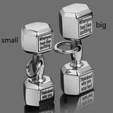 Oulai777 Barbell Fitness Pendant Men's Necklace Stainless Steel