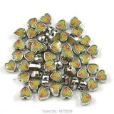 Guadalupe Metal Heart Bead