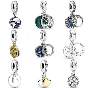 925 Sterling Silver Christmas Pendant Bead Charm for Bracelets