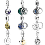 925 Sterling Silver Christmas Pendant Bead Charm for Bracelets