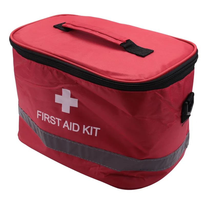 Outdoor Emergency Kit Sports Camping Bag Red Nylon Crossbody Bag