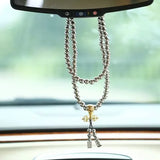 Outdoor Self Defense Bracelet Necklace Stainless Steel Beads Protection Chain