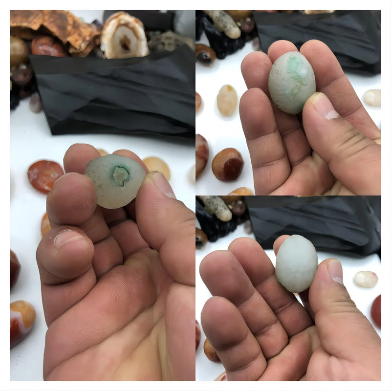 Outer Mongolia Agate Eye Crystal Stone Natural Agate Eye Stone