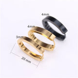 Stainless Steel Jewelry Hoop Earrings 12pcs/Card Women Girls K032