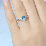 Women's Oval Topaz Garnet Gemstone Ring in Sterling Silver