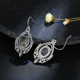 Labradorite 8X10MM Sterling Silver Earrings Ethnic Party Ear Jewelry