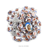 Alloy Our Lady of Grace Rosary Necklace