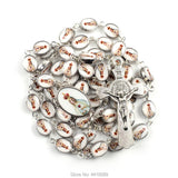 Alloy Our Lady of Grace Rosary Necklace
