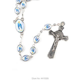 Alloy Our Lady of Grace Rosary Necklace
