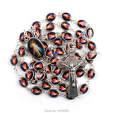 Alloy Our Lady of Grace Rosary Necklace