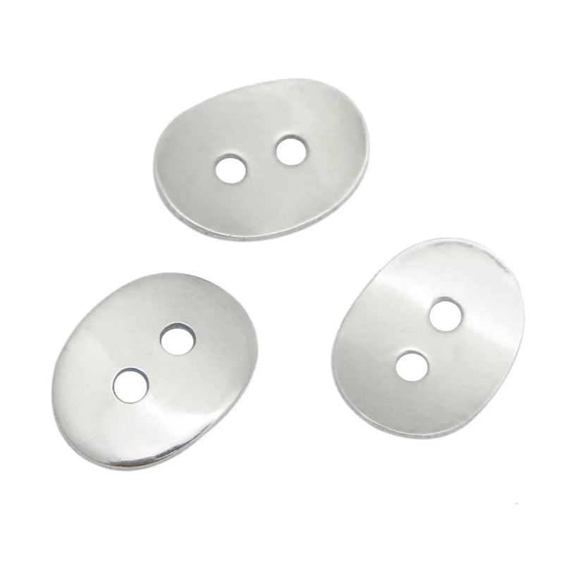 Stainless Steel End Caps Button Knot Stopper DIY Bracelets BXGA068