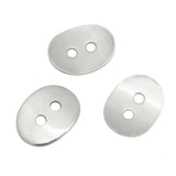 Stainless Steel End Caps Button Knot Stopper DIY Bracelets BXGA068