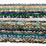 Faceted Agate Tiger Eye Spacer Beads DIY Jewelry Making Bracelet Accessories