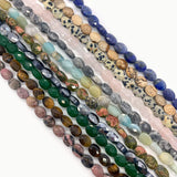Faceted Agate Tiger Eye Spacer Beads DIY Jewelry Making Bracelet Accessories