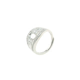 Vintage Style Rose Plated 925 Silver Ring Setting Blank