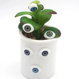 12*16mm Oval Self-Adhesive Halloween Toy Eyes - Blood Silk Plastic Glass