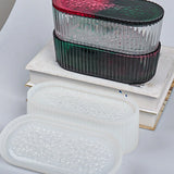 Oval Box Resin Mold Crystal Epoxy Silicone Mold Jewelry Storage Box Resin Mold